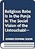 Religious Rebels in the Punjab: The Social Vision of the Untouchables