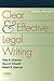 Clear and Effective Legal Writing