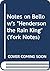 Notes on Henderson the Rain King (YN)