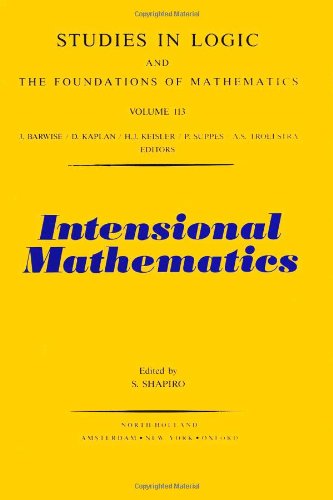 Intensional Mathematics (Studies in Logic and the Foundations of Mathematics)