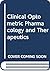Clinical Optometric Pharmacology and Therapeutics