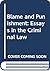 Blame and Punishment: Essays in the Criminal Law