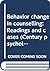Behavior change in counseling; by Samuel H. Osipow