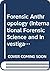Forensic Anthropology (International Forensic Science and Investigation)