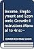 Income, Employment and Econ...