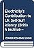 Electricity's Contribution to Uk Self-Sufficiency by Richard Eden