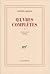 Oeuvres complètes 10