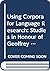 Using Corpora for Language Research by Jenny Thomas