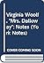 Notes on Mrs Dalloway (YN)