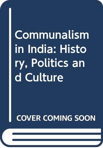 Communalism in India: History, Politics and Culture (Hardcover)