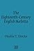 The Eighteenth-Century English Burletta by Phyllis T. Dircks