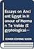 Essays on Ancient Egypt in Honour of Herman te Velde (Egyptological Memoirs, 1)