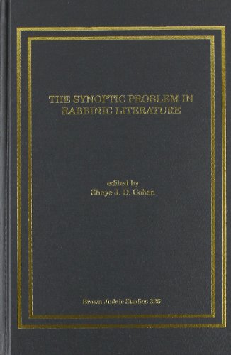 The Synoptic Problem in Rabbinic Literature (Brown Judaic Studies)
