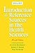 Introduction to Reference Sources in the Health Sciences