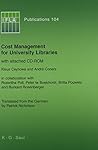 IFLA 104: Cost Management For University Libraries (Ifla Publications 104)