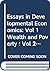 Wealth and Poverty: Essays ...