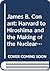 James B. Conant: Harvard to Hiroshima and the Making of the Nuclear Age