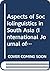 Aspects of Sociolinguistics in South Asia (International Journal of the Sociology of Language, 16)