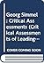 Georg Simmel: Critical Assessments (Critical Assessments of Leading Sociologists)