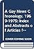 A Gay News Chronology, 1969-1975 by Jonathan Ned Katz