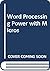 Word Processing Power with Micros by Peter Rinearson