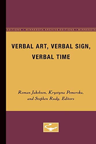 Verbal Art, Verbal Sign, Verbal Time (Paperback)