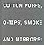 Cotton Puffs, Q-tips, Smoke and Mirrors by Margit Rowell Cotton Puffs, Q-tips, Smoke and Mirrors by Margit Rowell