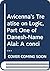 Avicenna's Treatise on Logic, Part One of Danesh-Name Alai: A concise philosophical Encyclopaedia and Autobiography