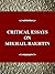Critical Essays on Mikhail Bakhtin by Caryl Emerson