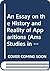 An Essay on the History and...