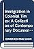 Immigration in colonial tim...