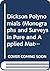 Dickson Polynomials (Monogr...