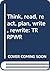 Think, read, react, plan, write, rewrite: TRRPWR