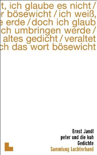 peter und die kuh. Gedichte. (Paperback)