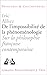 De L'impossibilite De La Phenomenologie: Sur La Philosophie Française Contemporaine