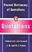 Pocket Dictionary of Quotat...