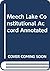 Meech Lake Constitutional Accord Annotated by Peter W. Hogg
