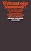 Weltstaat oder Staatenwelt? Für und wider die Idee einer Weltrepublik.