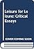 Leisure for Leisure: Critic...