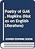 The poetry of Gerard Manley Hopkins (Notes on English literature)