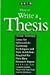 How to Write a Thesis: A Guide to the Research Paper