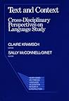 Text and Context: Cross-Disciplinary Perspectives on Language