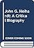 John G. Neihardt: A Critical Biography
