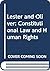 Lester and Oliver: Constitutional Law and Human Rights