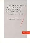 SPRECHKUNDE, KONSTITUTION (German Edition) SPRECHKUNDE, KONSTITUTION (German Edition)