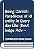 Being Danish: Paradoxes of Identity in Everyday Life (Routledge Advances in Sociology)