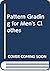 Pattern Grading for Men's Clothes by Gerry Cooklin