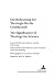 Die Bedeutung der Theologie für die Gesellschaft- The Significance of Theology for Society: Festschrift für Hans Schwarz zum 65. Geburtstag- ... und Denken) (English and German Edition)