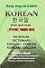 Easy Way to Learn Korean: English-korean, Korean-english Billingual Dictionary (Korean and English Edition)