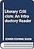 Literary criticism; an introductory reader